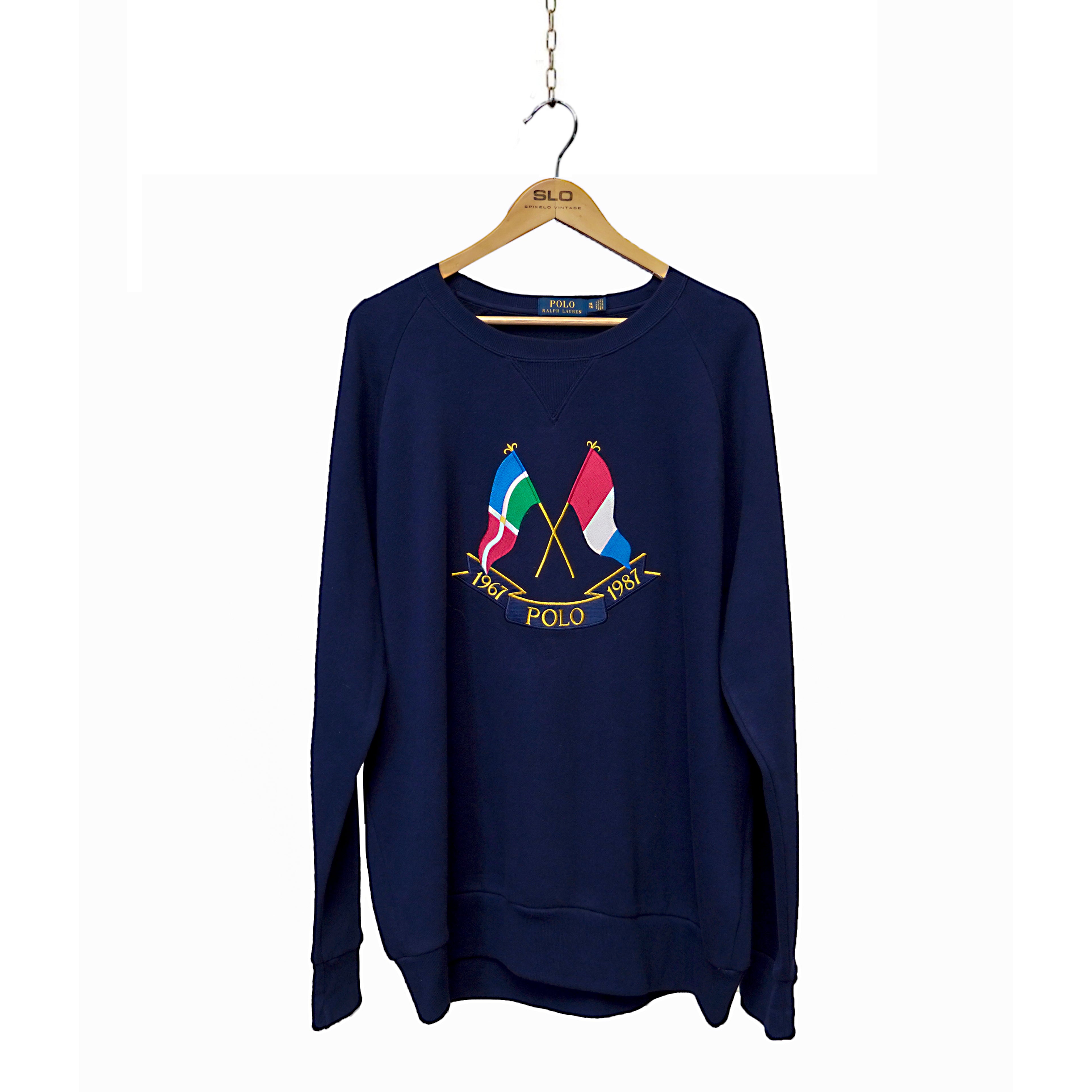 Polo Ralph Laurent Cross Flags Sweatshirt