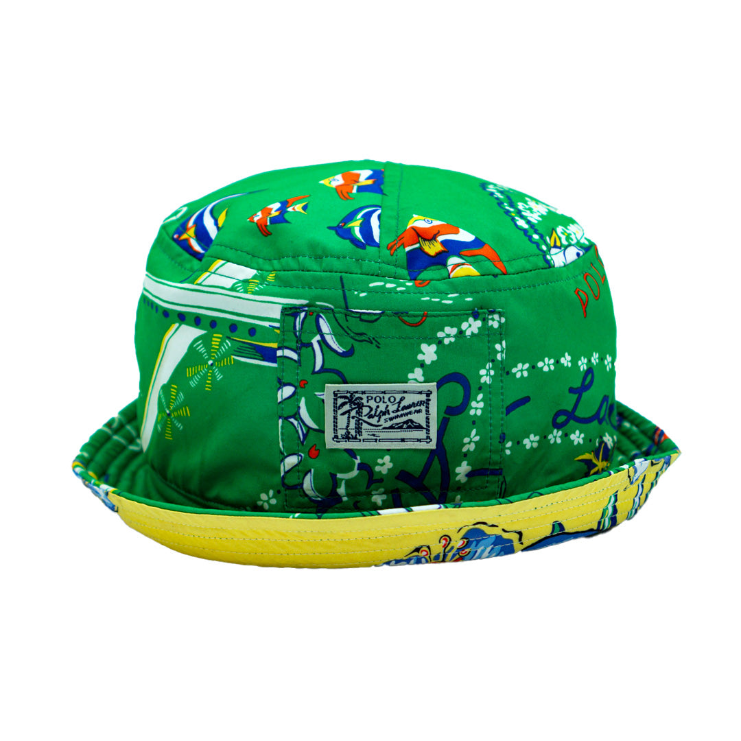 Tropical Reversible Pocket Hat / Reworked by S-LO